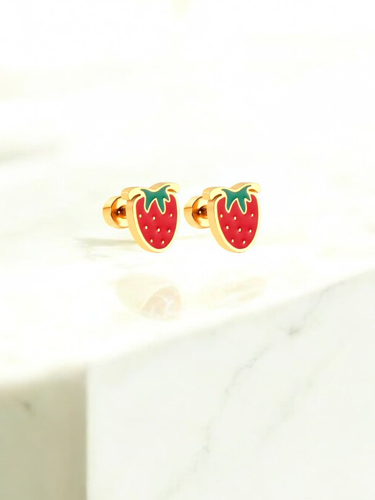 Boucles d’oreilles FRAISE