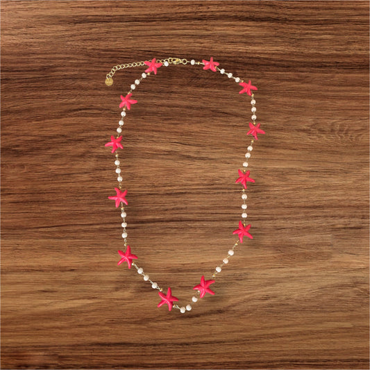 Collier HAWAÏEN Rouge