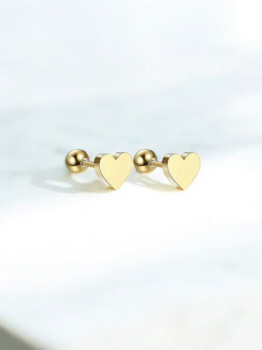 Boucles d’oreilles CŒUR DORÉ
