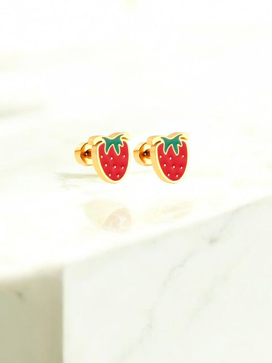Boucles d’oreilles FRAISE