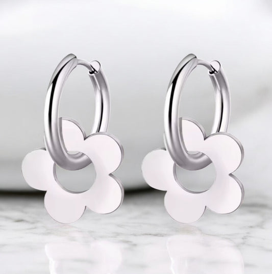 Boucles d’oreilles NAYLA argenté