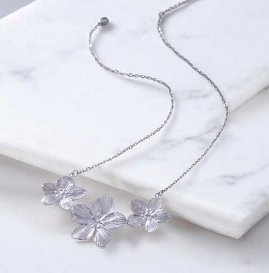 Collier FLOWER argenté