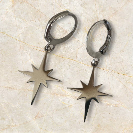 Boucles d’oreilles STARS Argenté