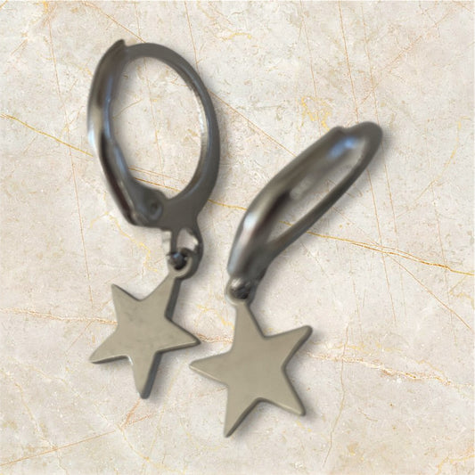 Boucles d’oreilles ÉTOILES Argenté